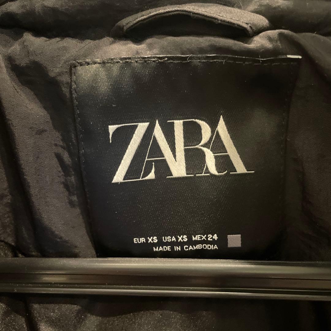 フード付きロングアノラック　ブラック