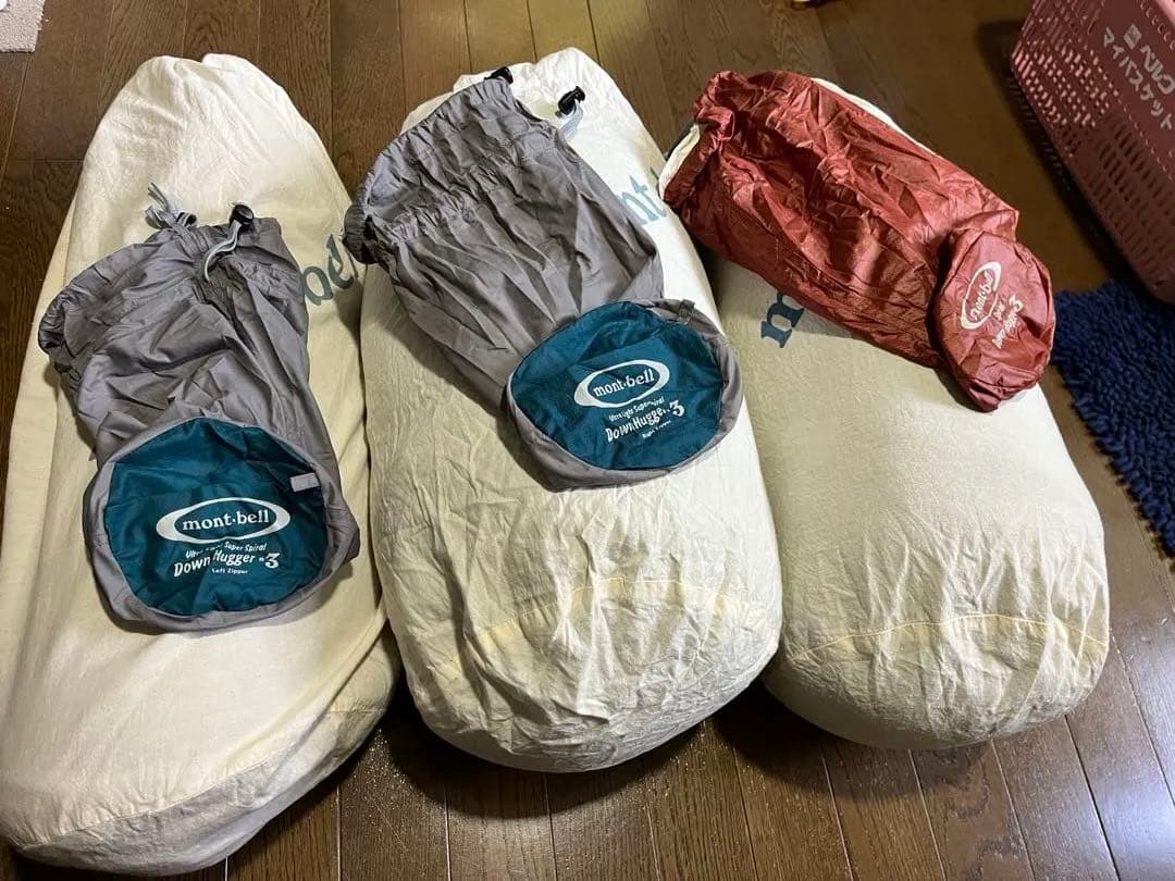 mont-bell ダウンシュラフ 3つ