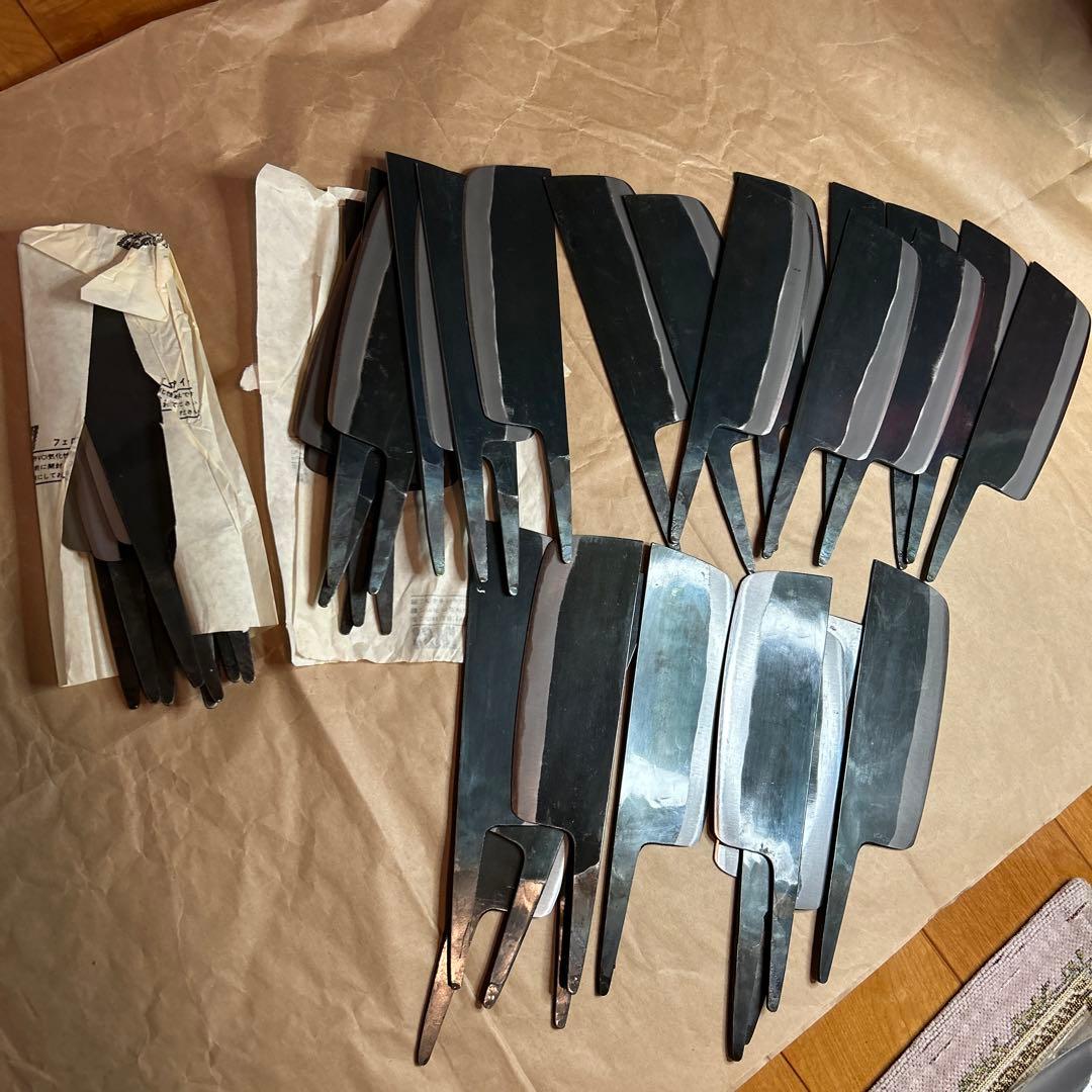 菜切り包丁(柄無し)40本セット．1本:¥2,280x40本で¥96,000