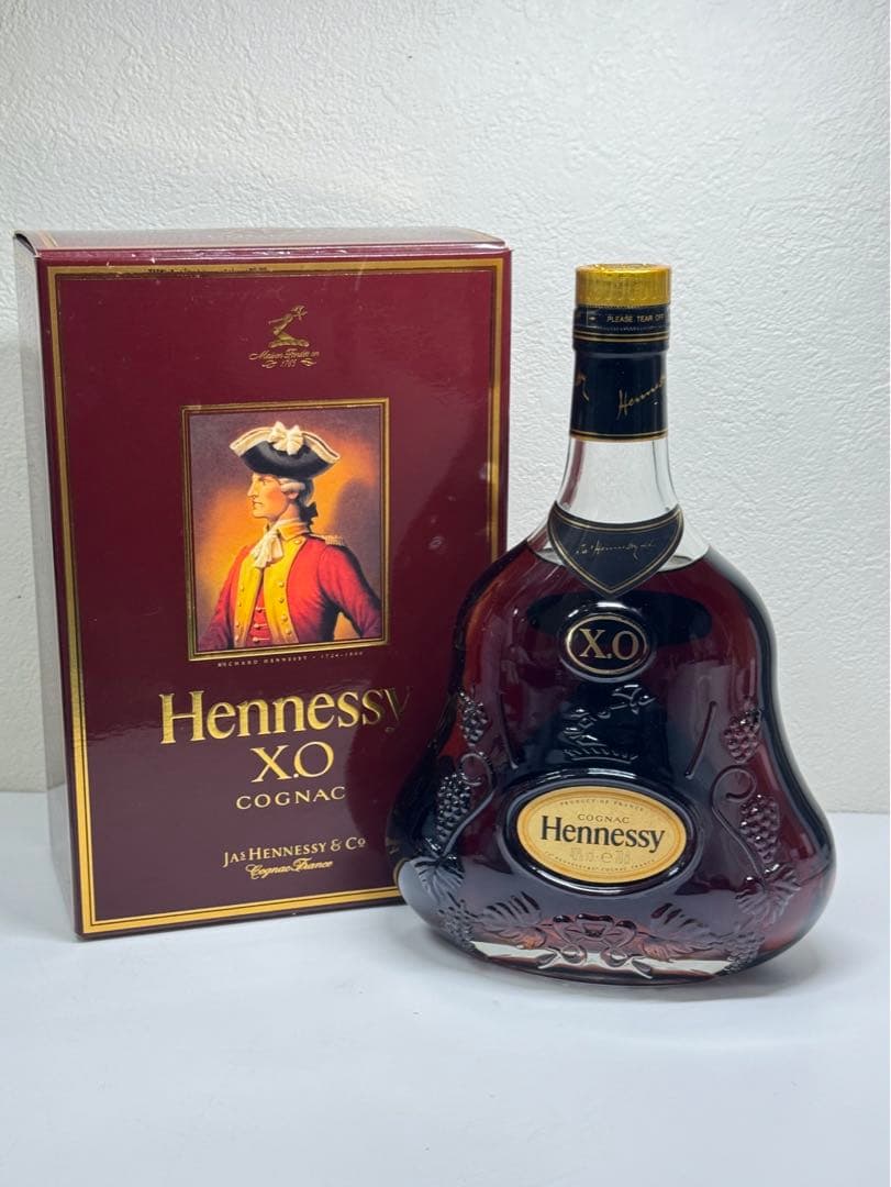 Hennessy XO コニャック 700ml 金キャップ　グリーンボトル