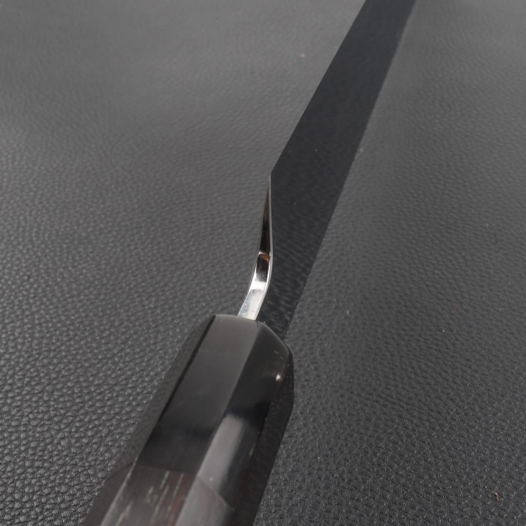 11162鏡面仕上げ 切付包丁 尺 刃は究極の切れ味 刺身包丁 黒檀黒水牛八角柄