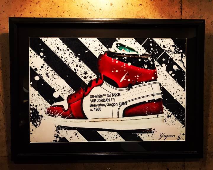 grysonアート2.5Lオフホワイトジョーダンオマージュパロディ