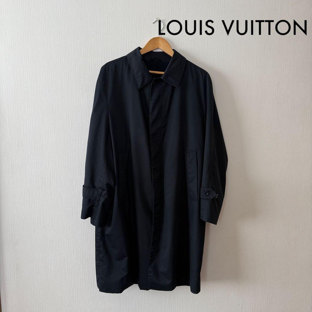 ルイヴィトン　ステンカラーコート　ネイビー