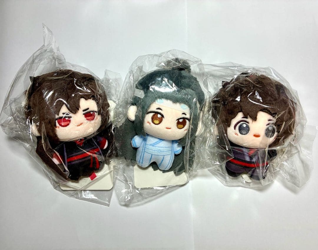 魔道祖師　KAZE　奶呼呼　印花体　ぬいぐるみ　3体　藍忘機　魏無羨　夷陵老祖