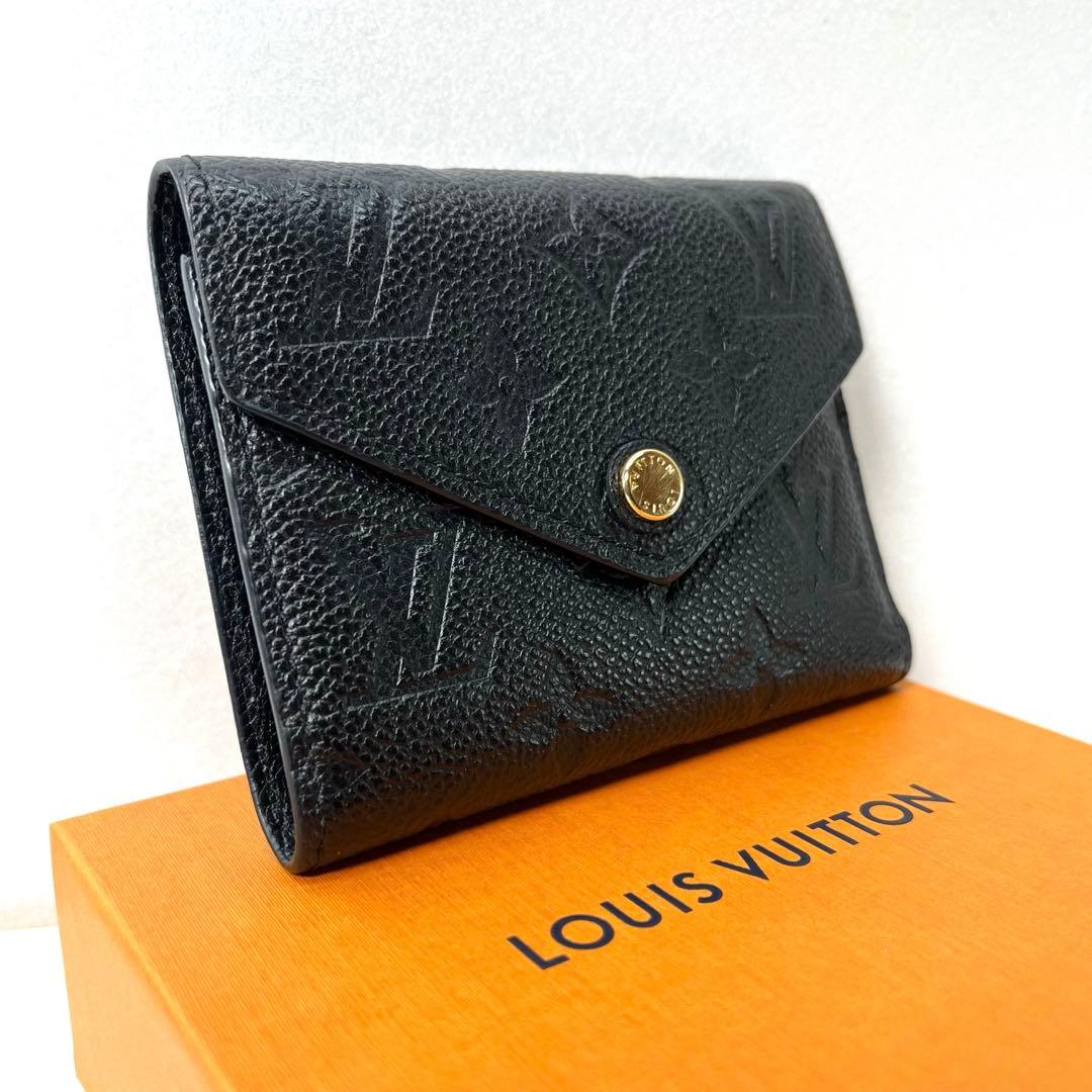 【美品】ルイヴィトン モノグラム アンプラント ヴィクトリーヌ 三つ折り財布