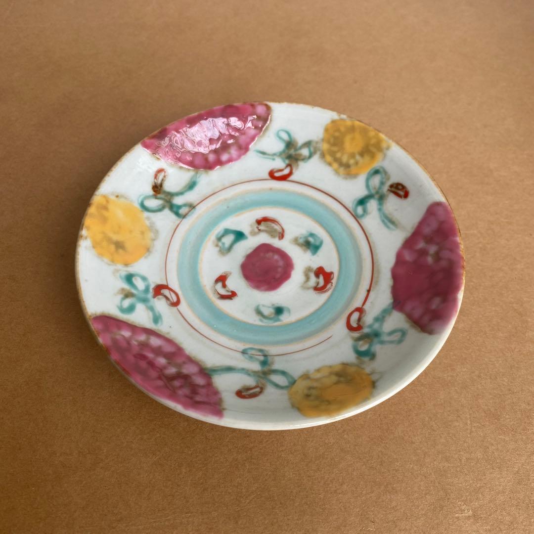 希少　新品未使用　伊藤聡信　色絵　4寸皿　①