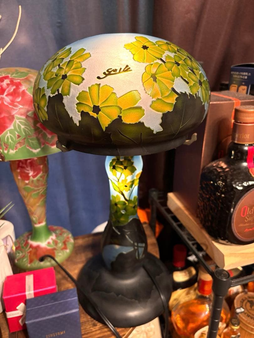 ✳︎年代物✳︎大きいガレ風フロアランプ