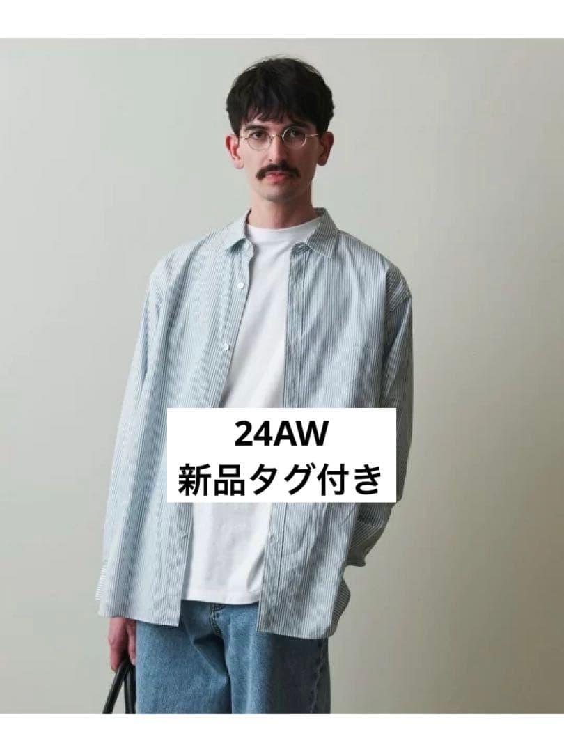 24AW Steven Alan 200/2 ロンドンストライプレギュラーカラー