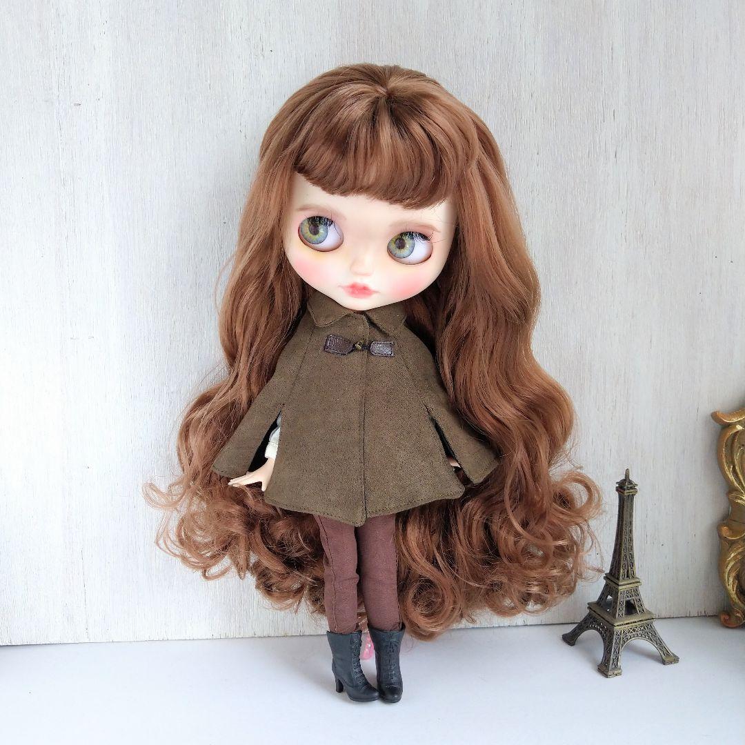 735.スチームパンク風・スウェードのポンチョ※ブライスアウトフィット※