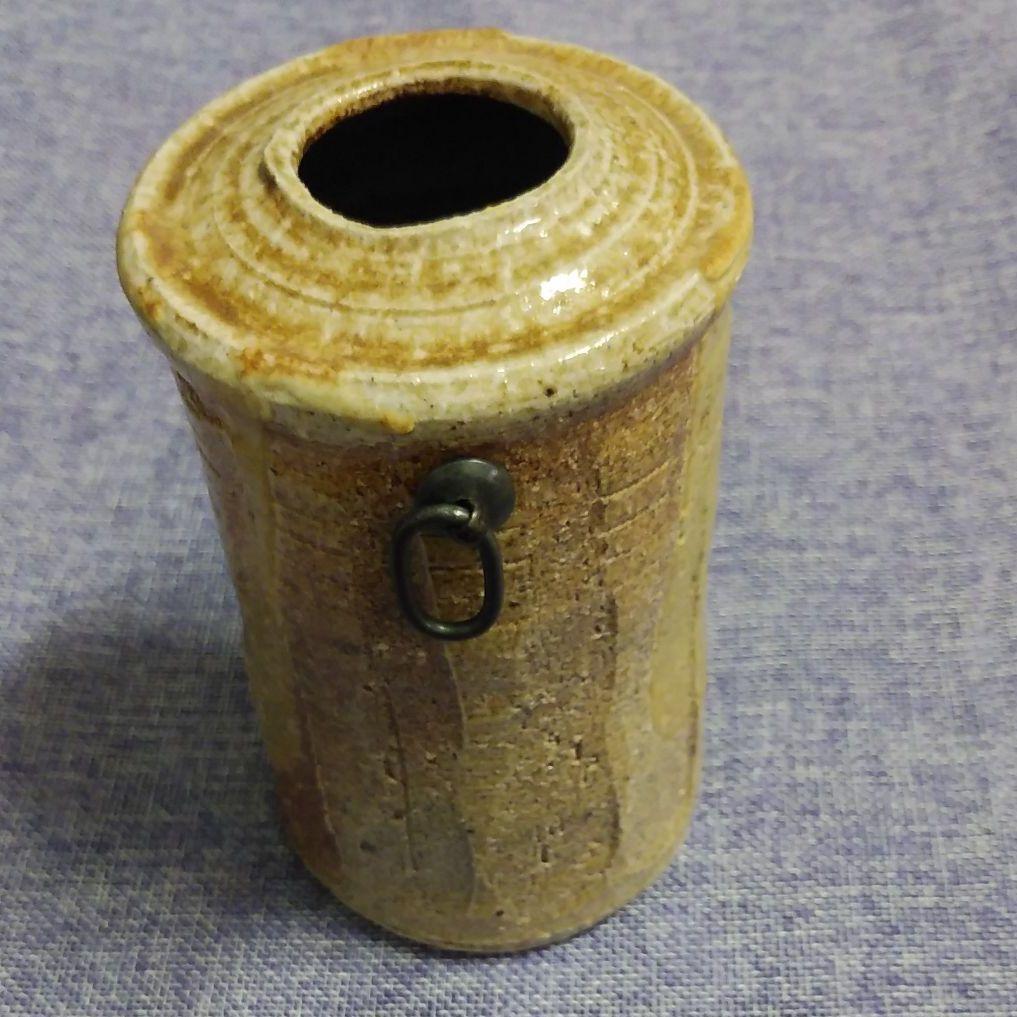 清水俊彦作　丹波立杭焼　花入れ