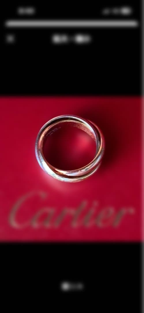 重量重め❣️ヴィンテージ　カルティエ❣️ トリニティ　リング　スリーゴールド　54