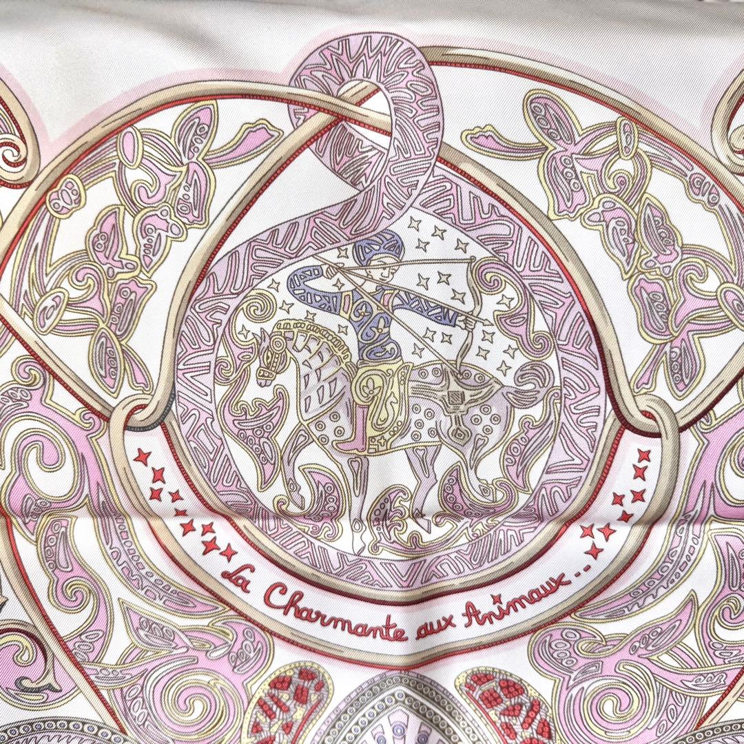 HERMES エルメス カレ90 スカーフ 動物の楽園