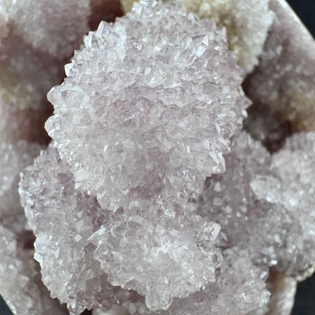 G-164 希少 大型ピンクアメジスト ドゥルージー クォーツ ポイント 原石