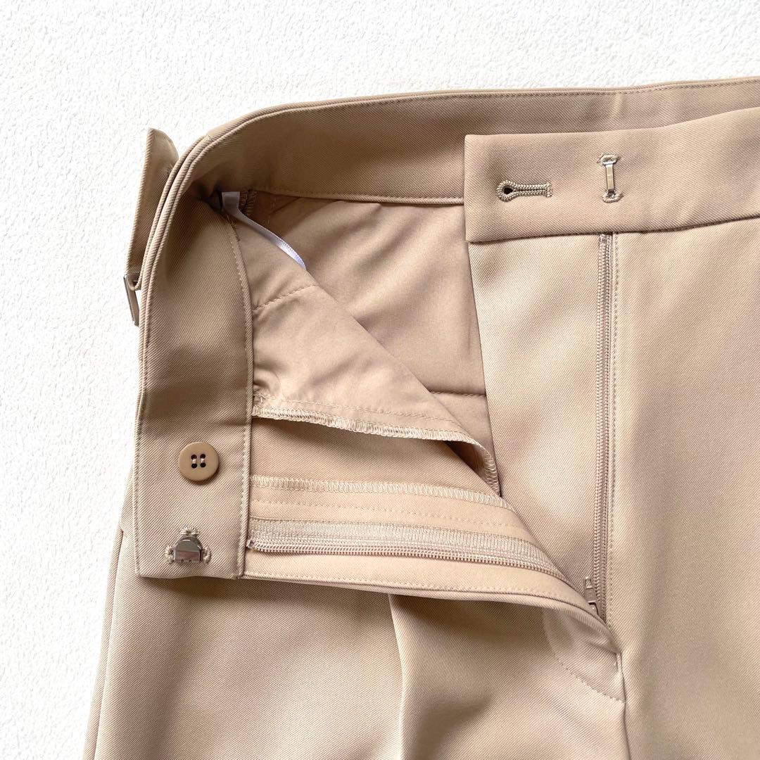 極美品✨ナチュラルビューティーベーシック 洗えるノーカラー スーツ セットアップ