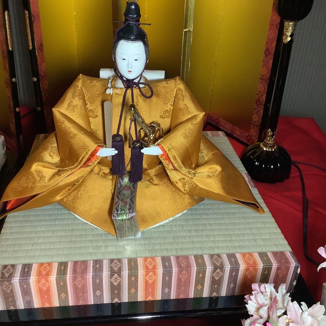 最高峰ブランド:京雛【お雛様親王飾り＆飾り道具一式】美品❣️京都有職雛老舗人形司