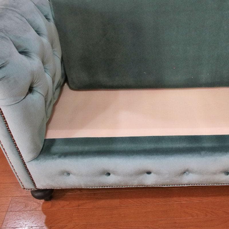 ベルベット ソファセット グリーン 3人がけ 122-340