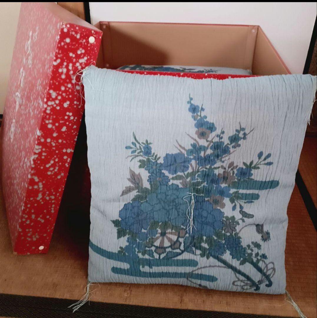 :: 新品未使用 春夏用 高級 婚礼 座布団 房付き 5枚セット