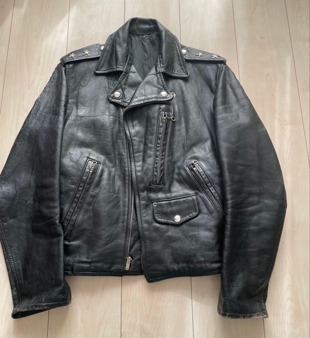 50s ビンテージ　レザーライダースジャケット