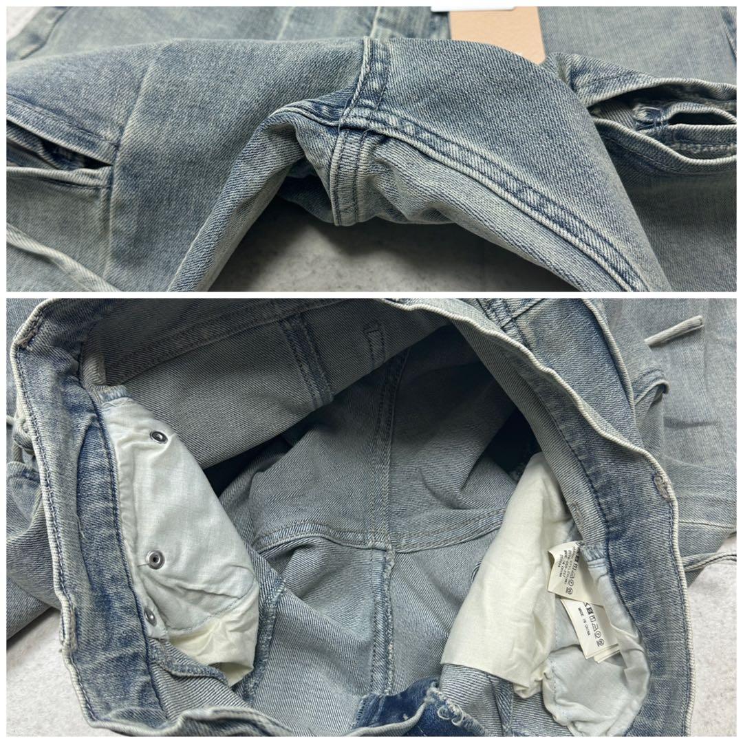 未使用タグ付【RESEXXY】カットアウト リボン デニムパンツ ICE M