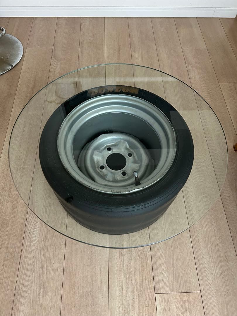 ②ガラスのみ（DUNLOP ホイール付タイヤテーブル ）