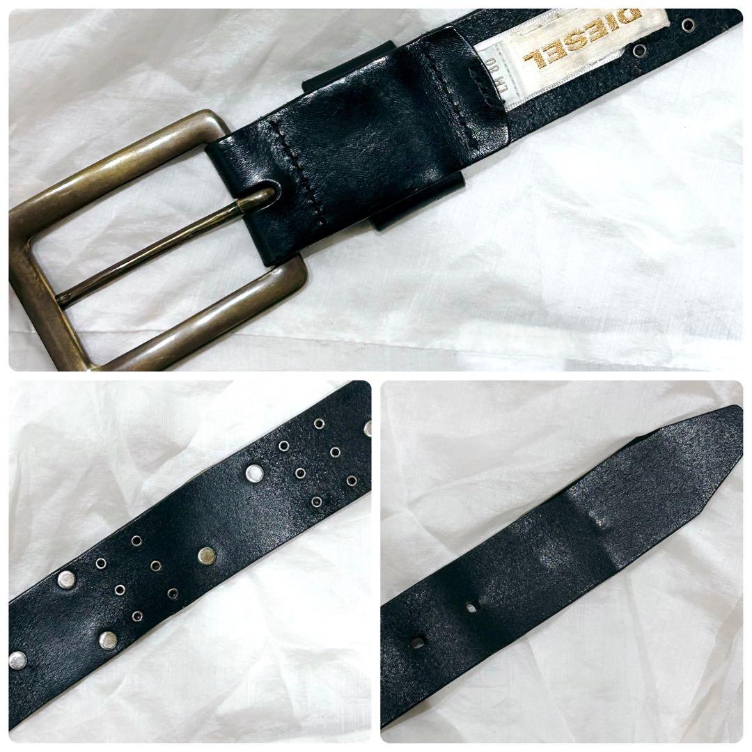 vintage diesel studs belt y2k 00’s