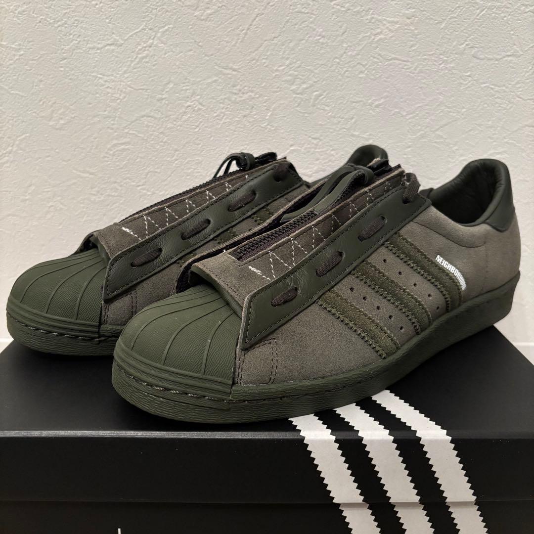 靴 adidas neighborhood superstar green 27.0