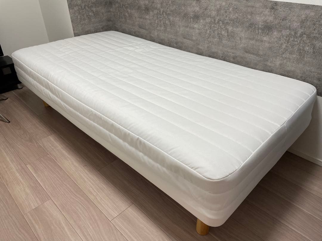 直接引き取り可能な方　無印良品　シングル 脚付きマットレス 木製脚付き
