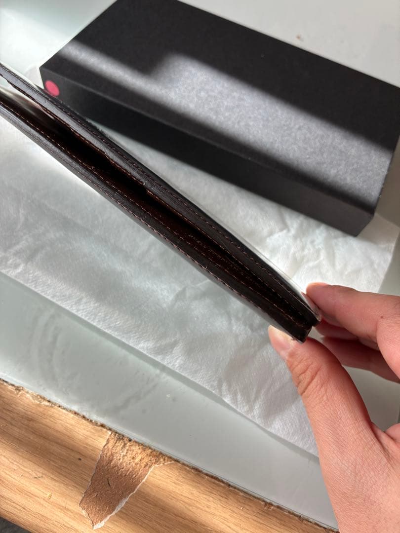 万双　ダブルホーウィン 長財布（小銭入付） （ナンバー8バーガンディー）