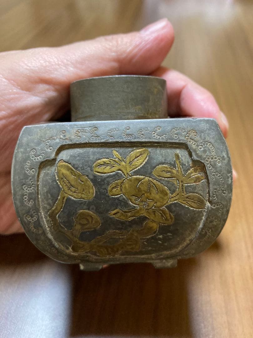 龍*ん様 光大正金王市天順制 骨董品 茶入れ アンティーク