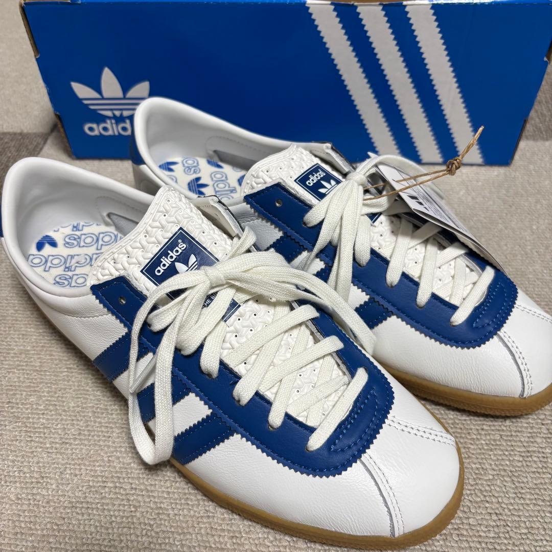 【新品】アディダスオリジナルス ロンドン ホワイト ブルー ガム ソフトレザー