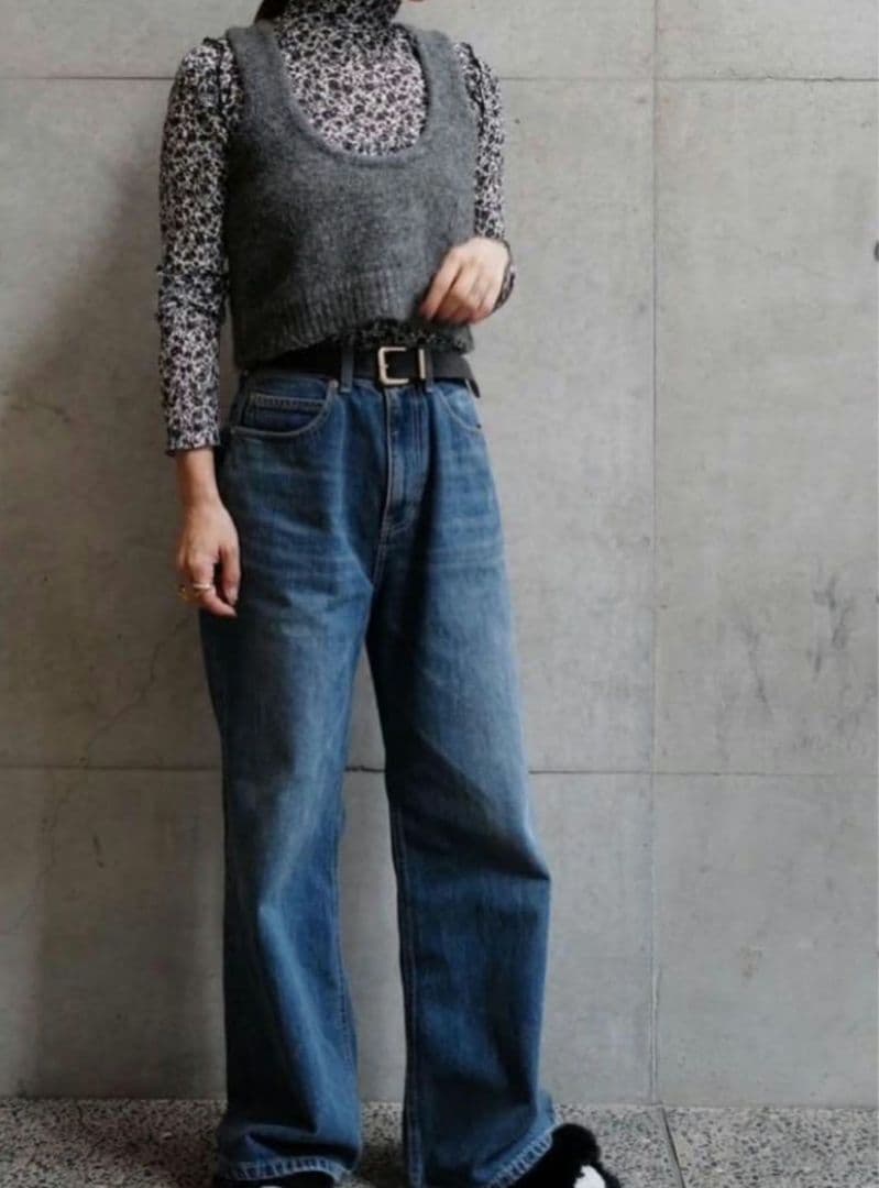 【新品未使用】マチャット ウォッシュドデニム 36