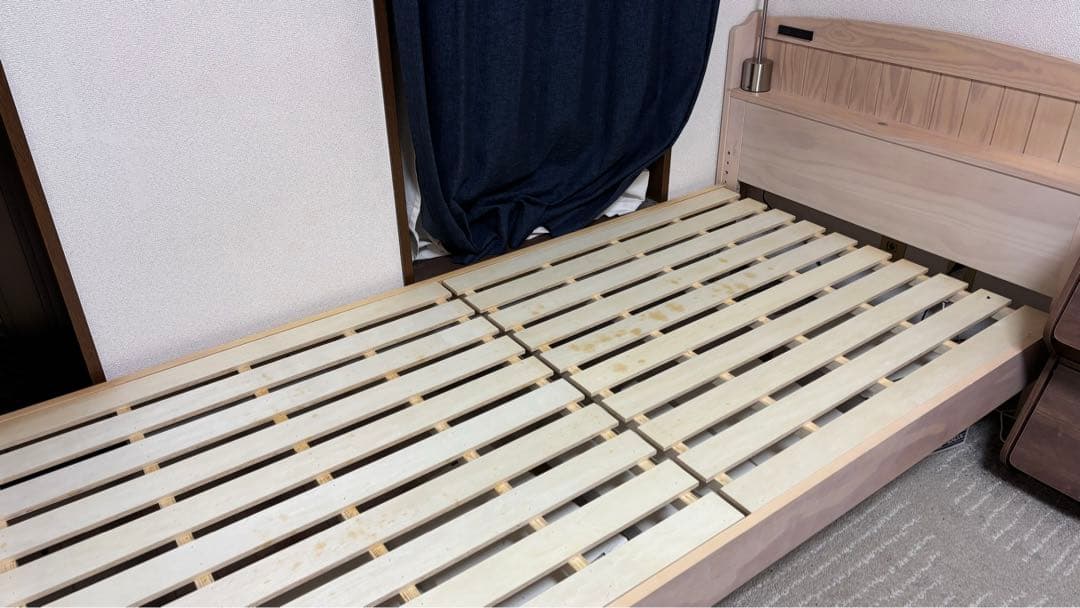 シングルサイズすのこベッド │ 木製 │ ヘッドボード