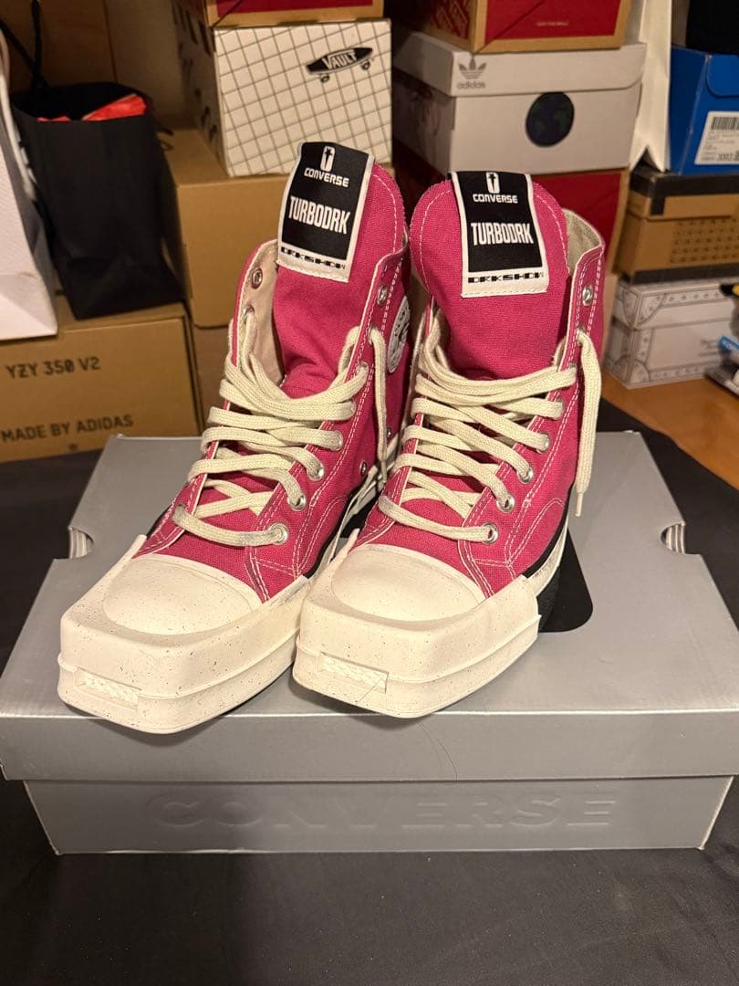 靴 RICK OWENS DRKSHDW x CONVERSE CHUCK 70