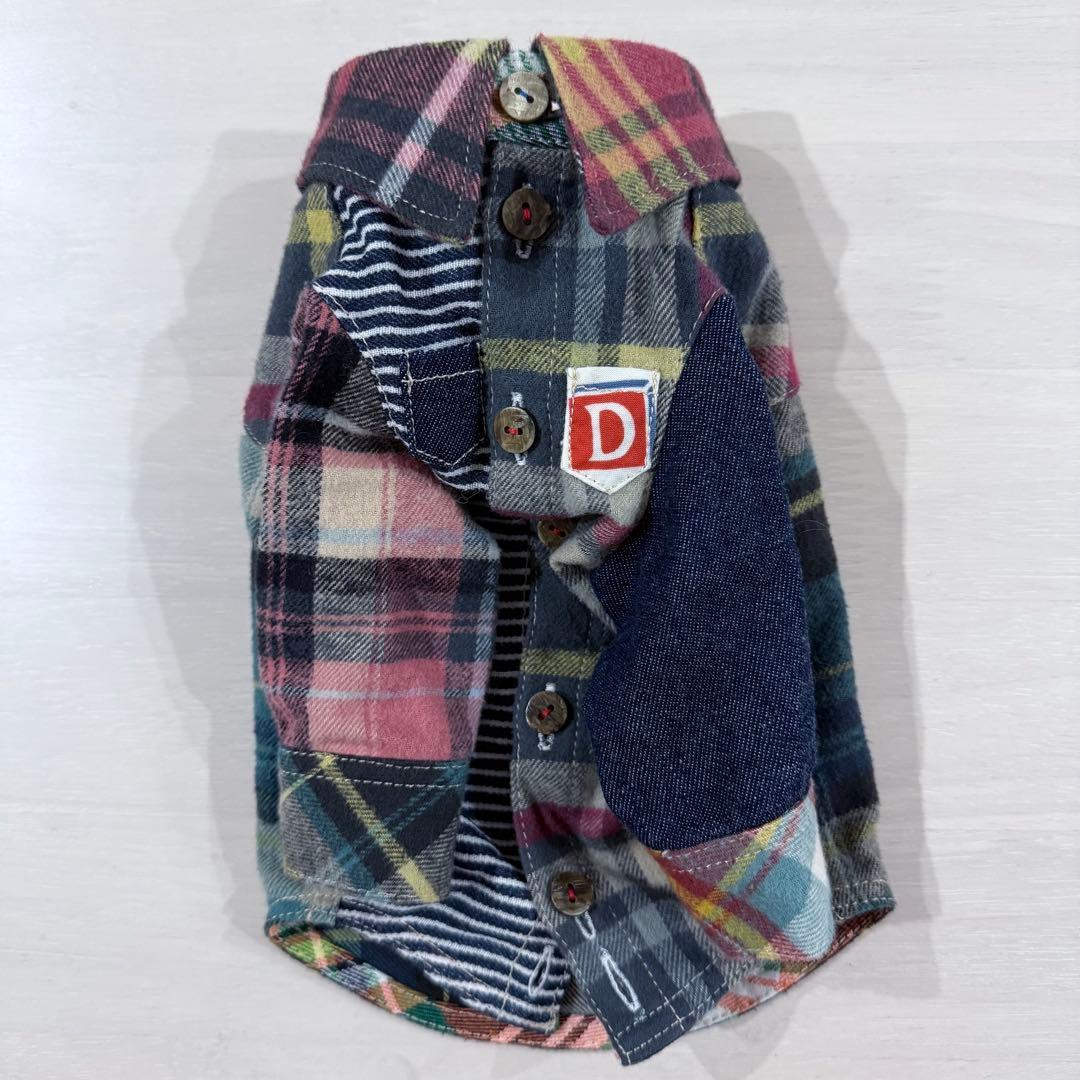 アトリエgg デニムパッチワークシャツ　希少　ラスト一着