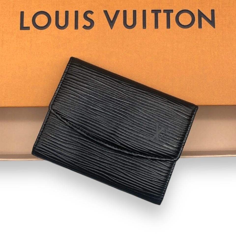 【美品】ルイヴィトン エピ ポルトモネ サーンプル ケース ブラック