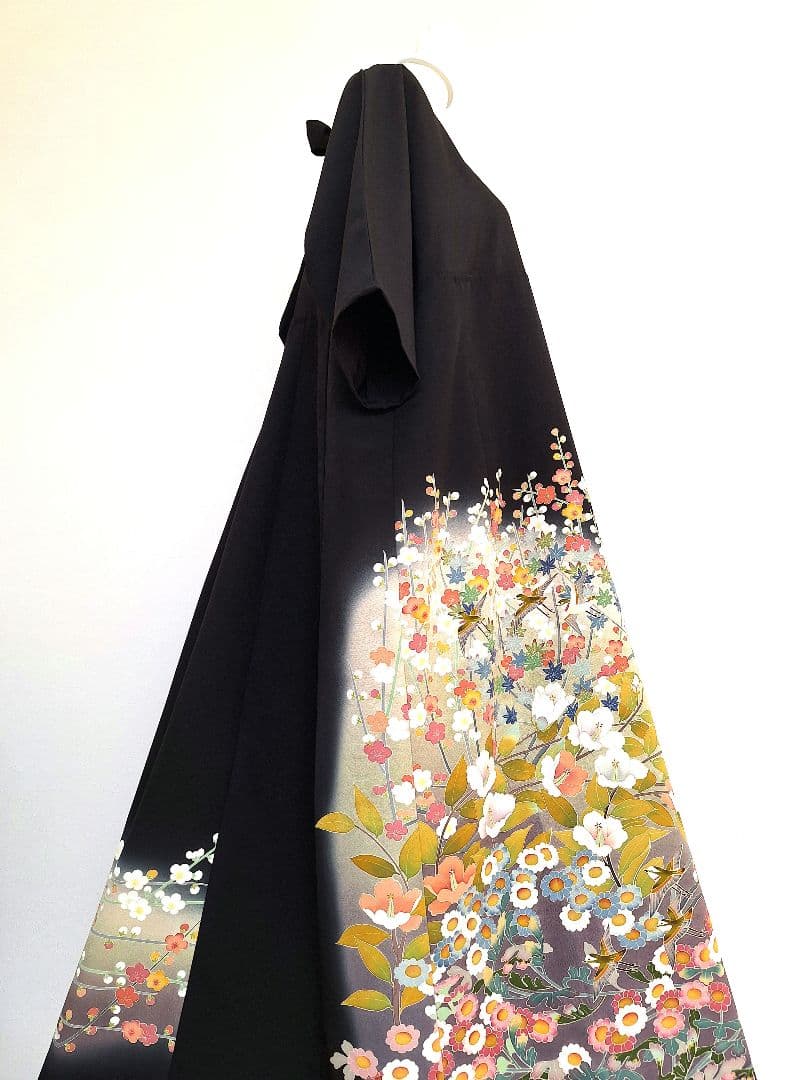 着物リメイクワンピース3694