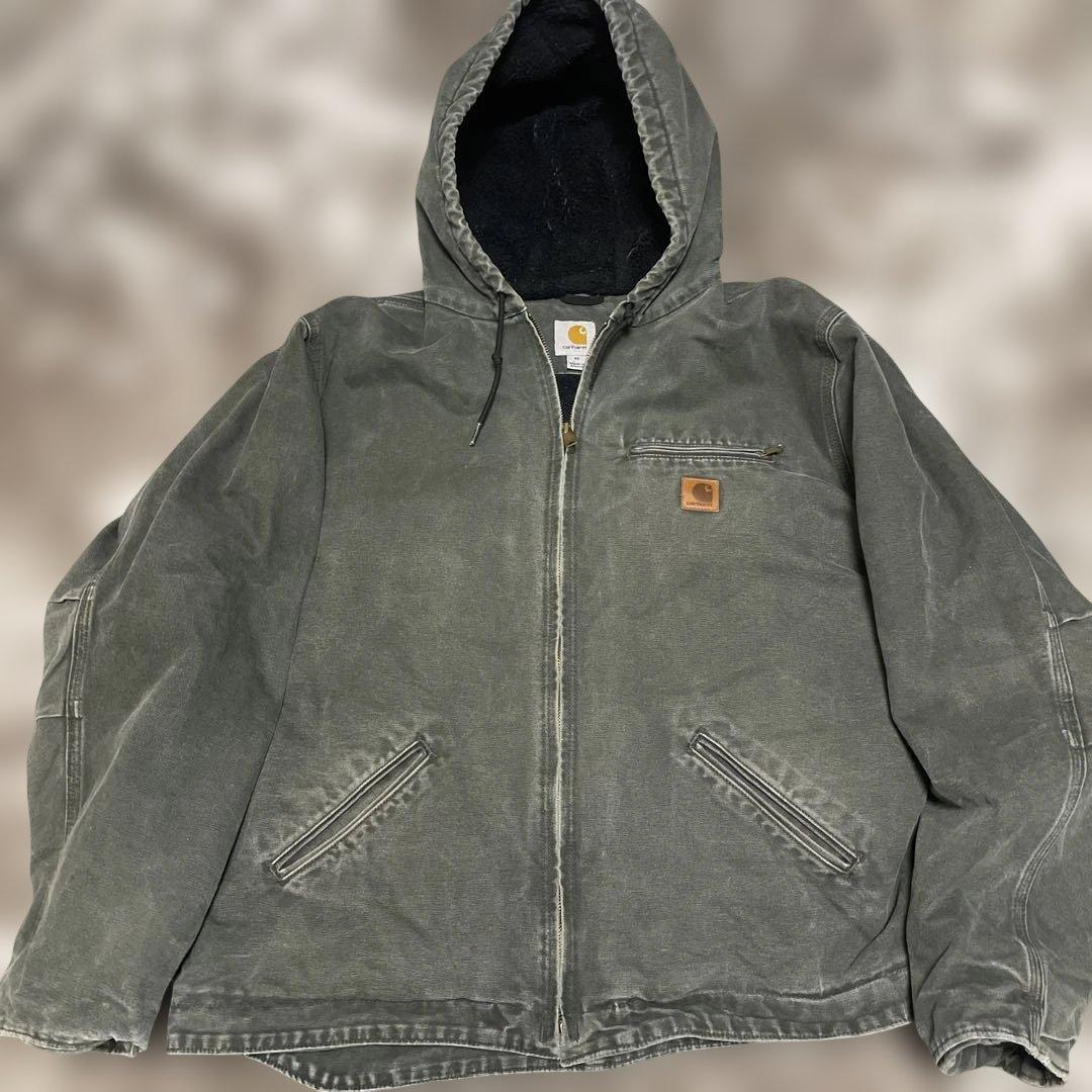 希少！メキシコ製/Carhartt シエラジャケット 人気色モスグリーンXL