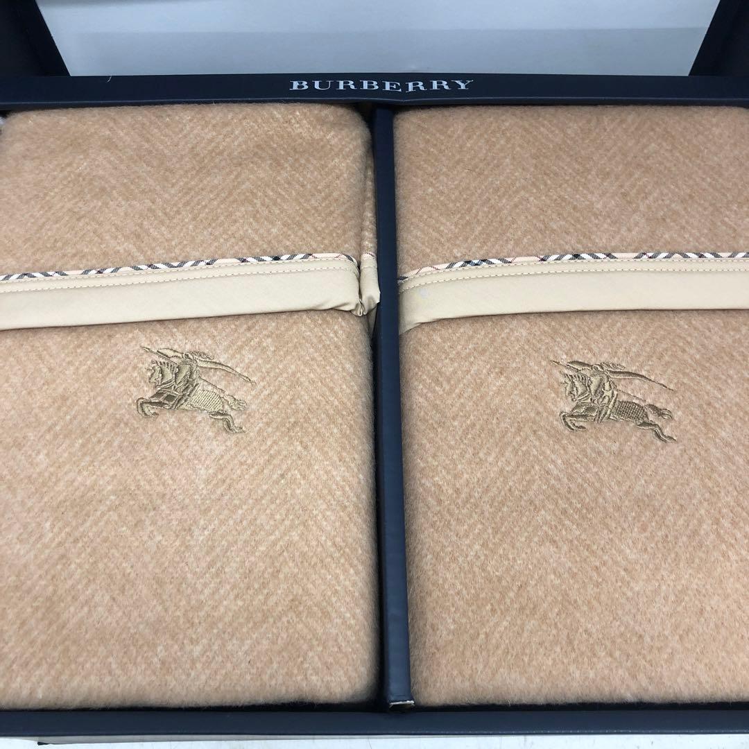 Burberry ウール毛布　2枚　未使用