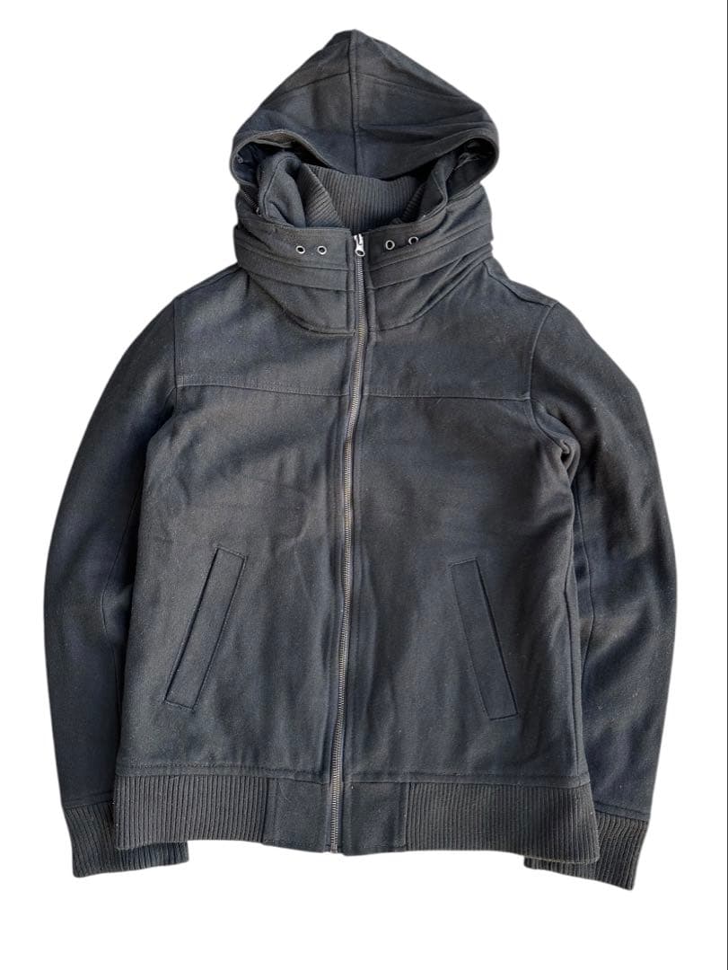 ジャケット・アウター detachable volume neck bomber jacket