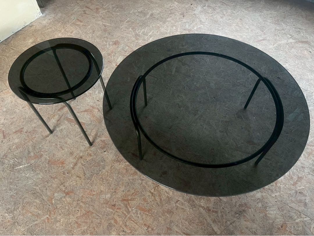 ガラステーブルセット ブランド不明