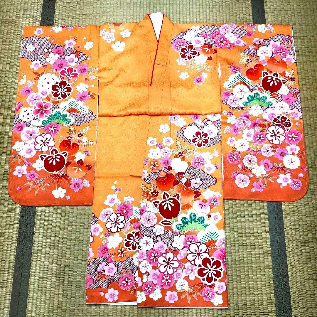 【新品】七五三 ７歳 着物と長襦袢 女の子 着物 仕立て上り 既製品