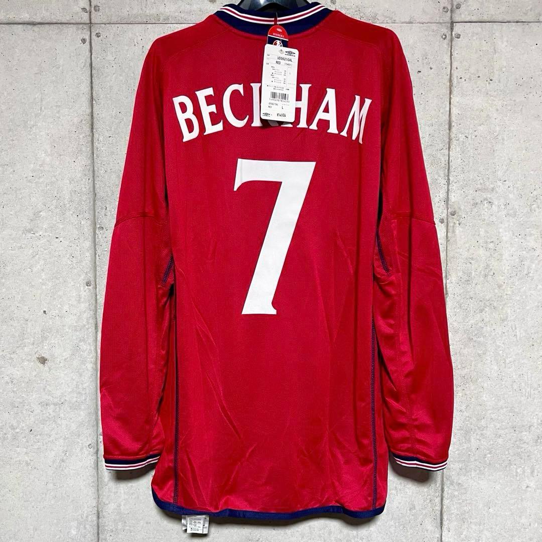【新品/タグ付き】2002日韓W杯 イングランド代表 ♯7 ベッカム【Lサイズ】