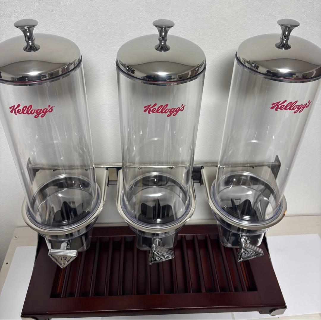 【希少】Kellogg's シリアルディスペンサー 3連 SUNNEX