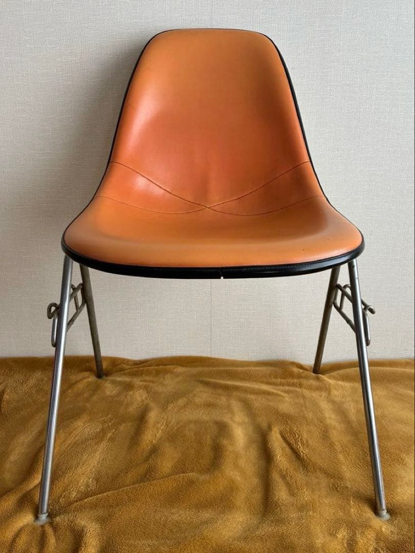 ヴィンテージ 日本製 イームズ ハーマンミラー シェルチェア ナウガハイドレザー