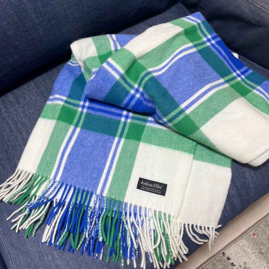 Joshua Ellis チェック柄ストール