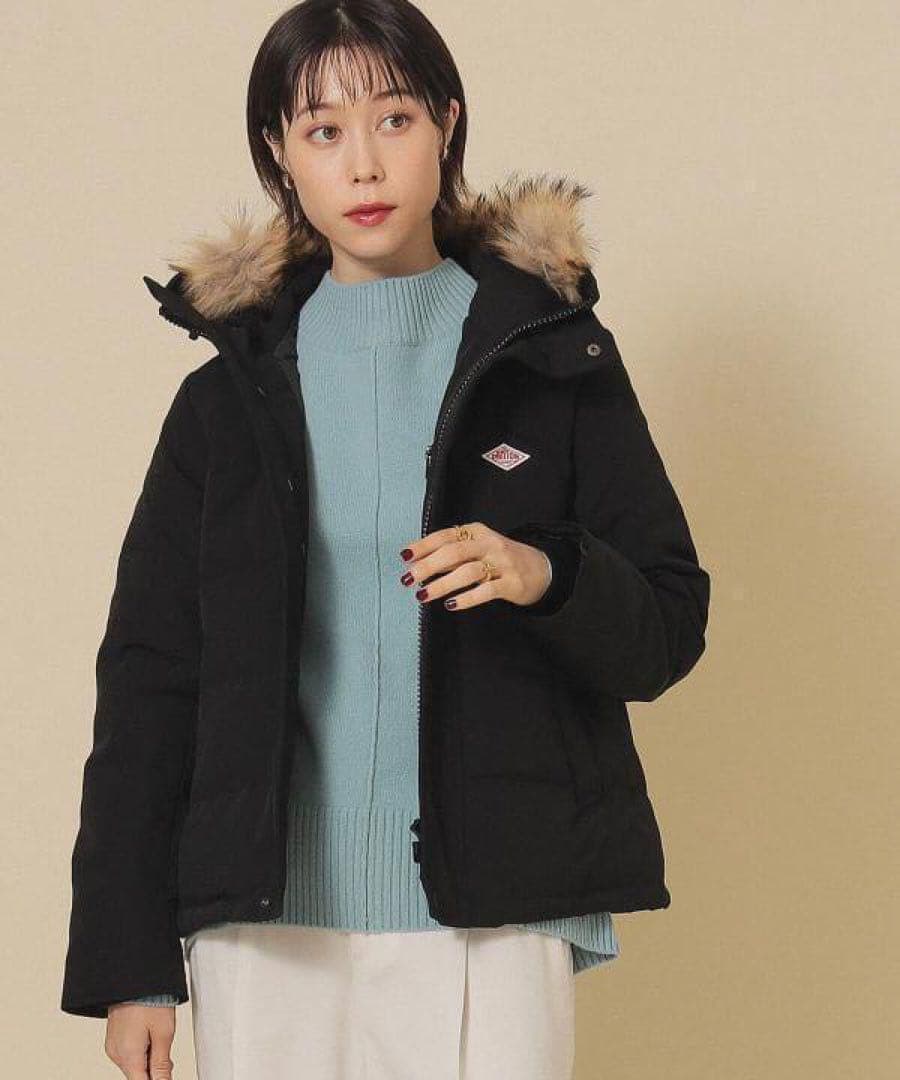 新品 Dantonダントン ショートダウンジャケット　ブラック　BLAK M