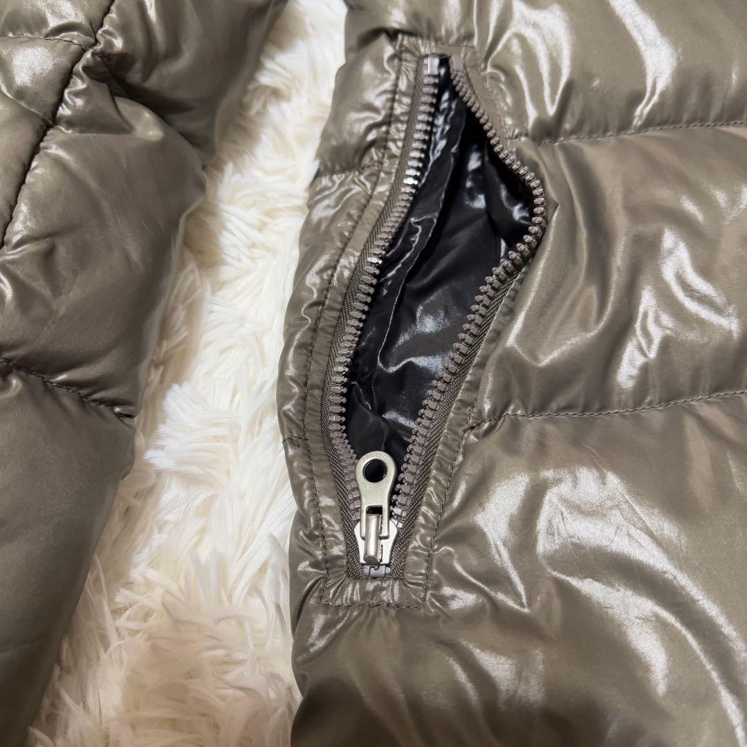 DUVETICA オリーブグリーン ロングコート ダウン　リアルファー付き