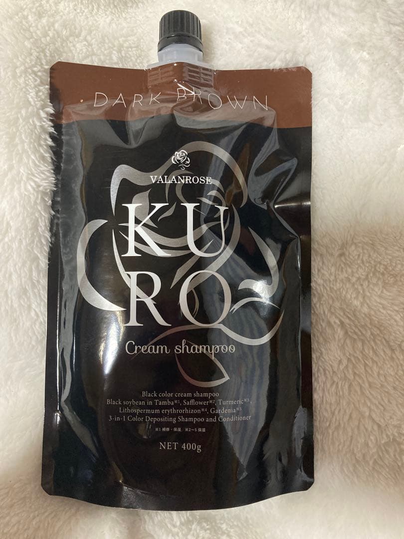 バランローズ♡KURO♡クリームシャンプー♡ダークブラウン♡3個セット♡