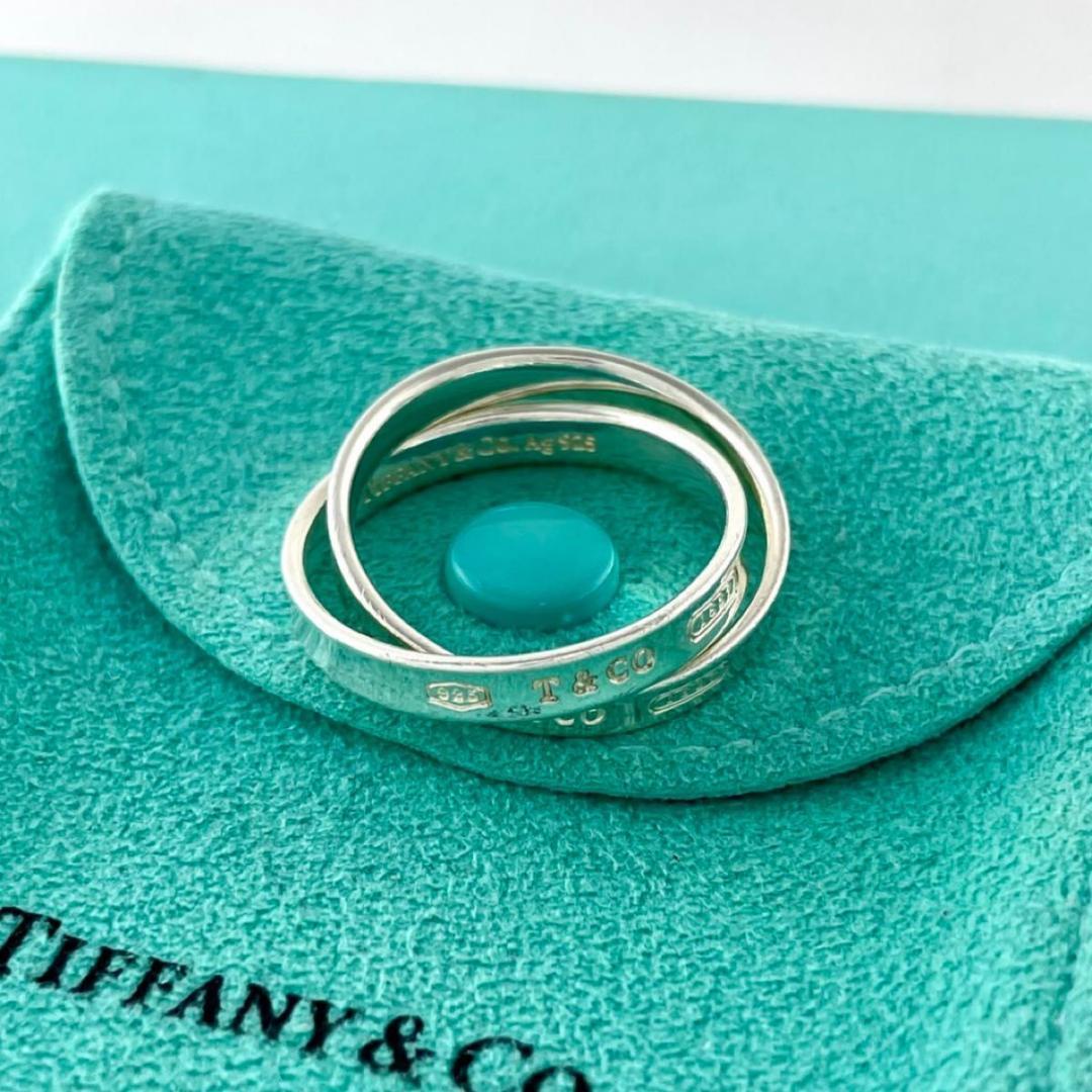 ティファニー 20号 インターロッキング 2連 リング WB3fe