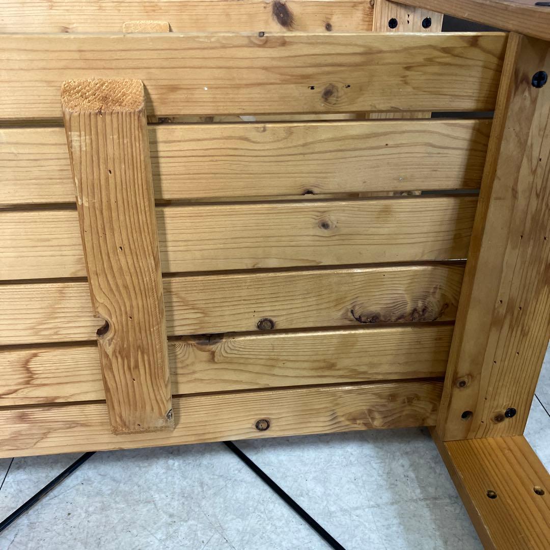 A-5 北欧レトロ 天然木 3段木製ラック ウッドシェルフ 飾り棚/多目的ラック